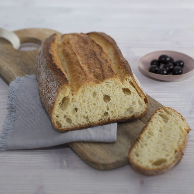 Aufgeschnittenes 2ab Ciabatta