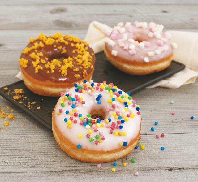 Mehrere unterschiedliche Donuts mit GOOD Brioche 3%