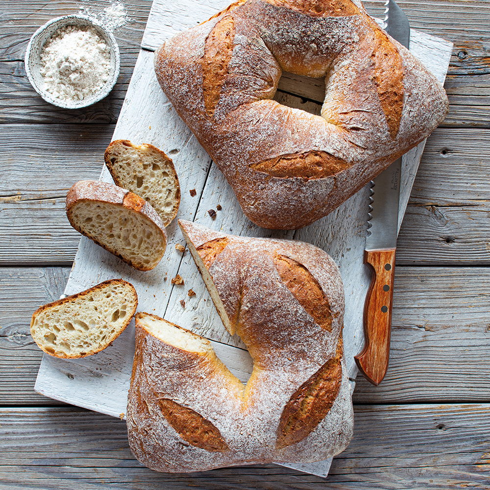Zwei Karrees mit Slow Milling Dinkel-Backferment