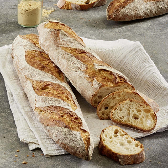 Zwei Baguette mit Slow Milling Ferment´tic