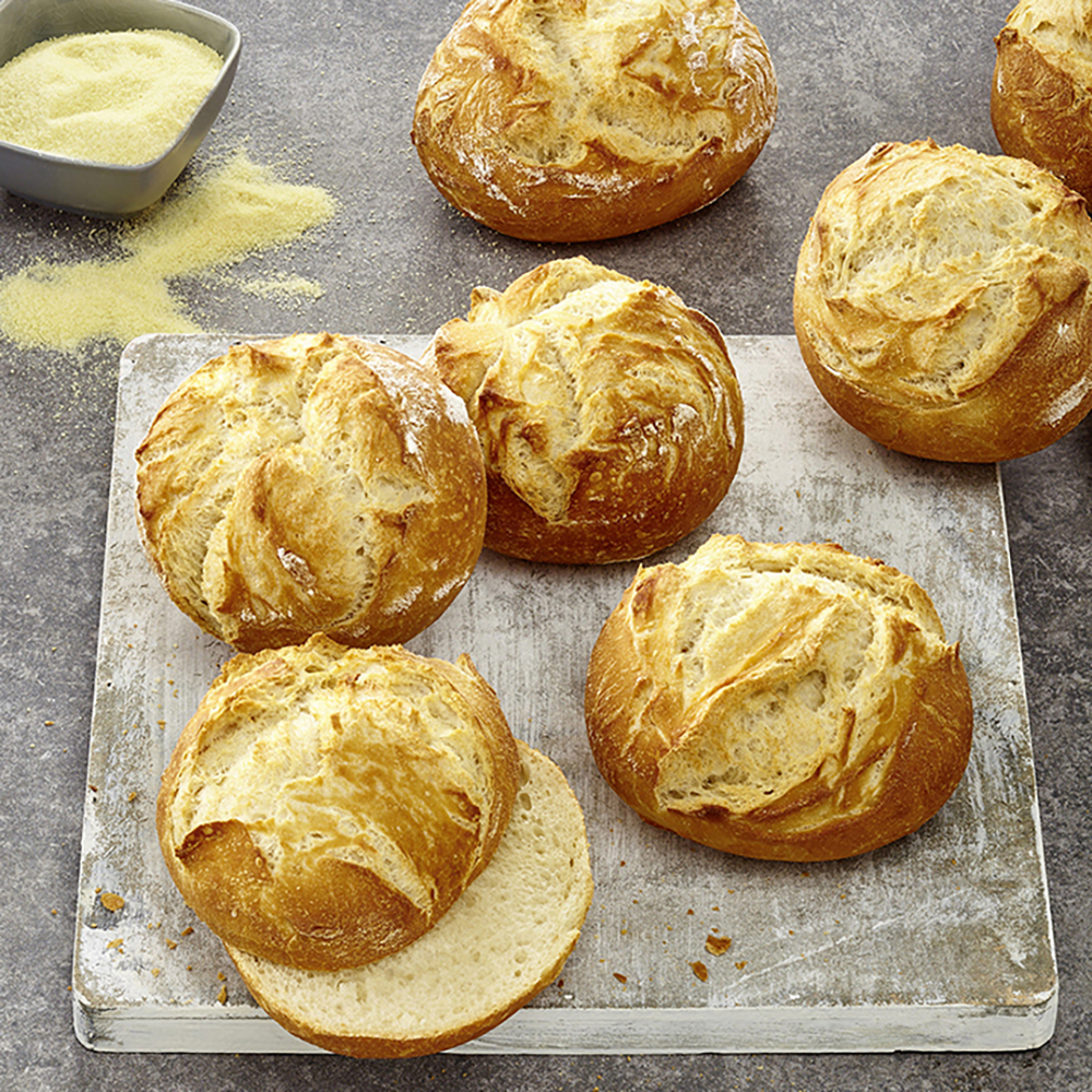 Bauernbrötchen mit Slow Milling Naturfrisch Goldgranulat