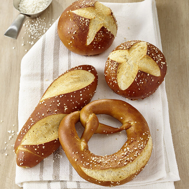 Laugengebäck mit Slow Milling Pretzel Salt light
