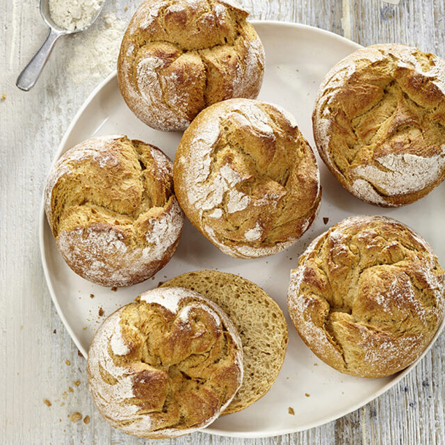 Brötchen mit Slow Milling Rogginello