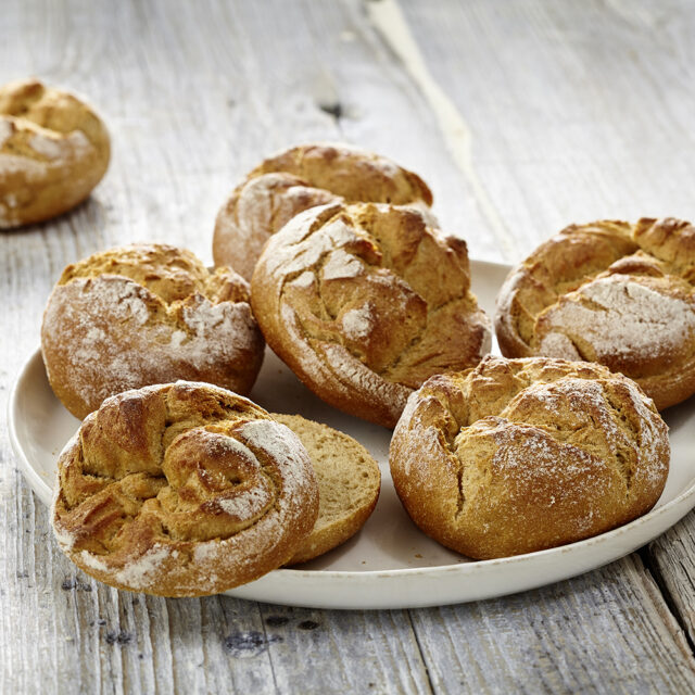Brötchen mit Slow Milling Rogginello