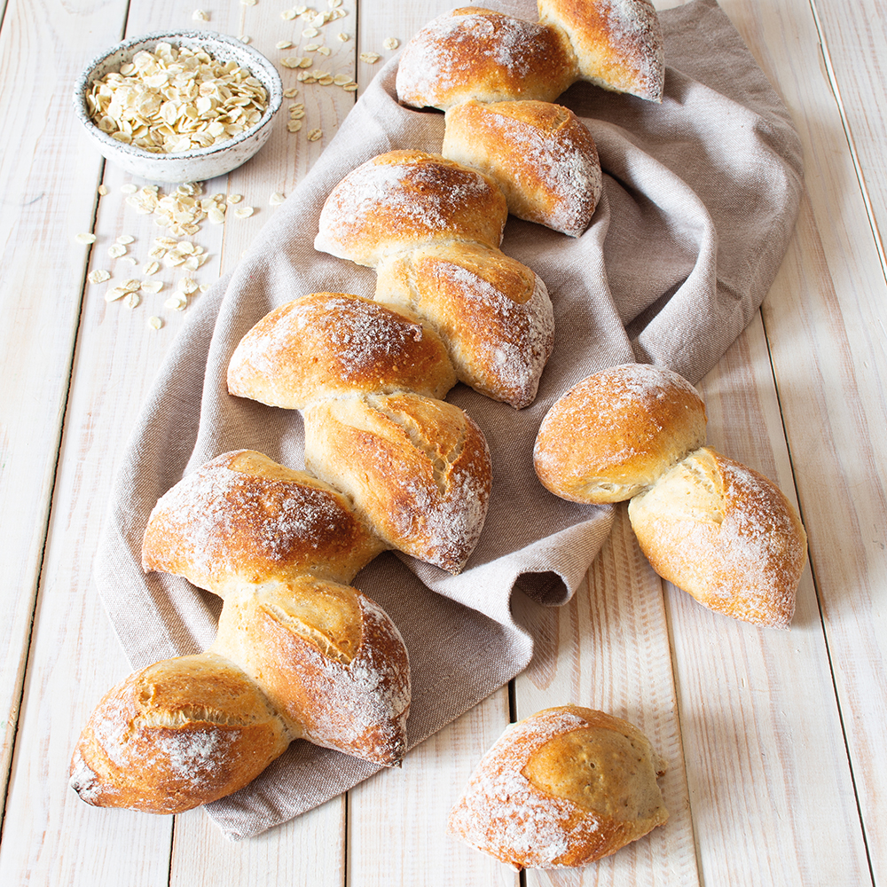 Brot mit Slow Milling Steinzeit Gerstenflocken
