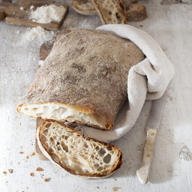 Ciabatta mit Slow Milling Vitalweizen Bergsteiger