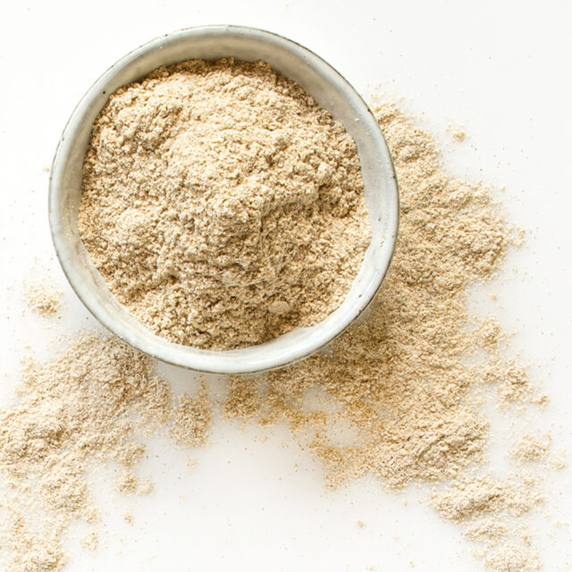 Snow Prebiotic Fibre Rohstoff in einer Schale