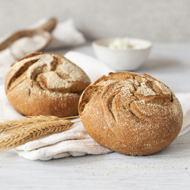 Zwei Good Roggen-kartoffelbroetchen