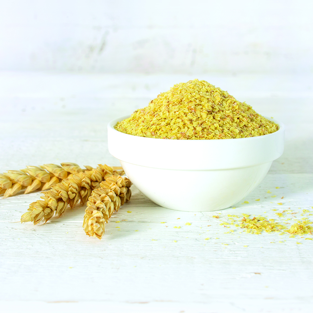 Permidineevo Granulat Rohstoff in einer Schale