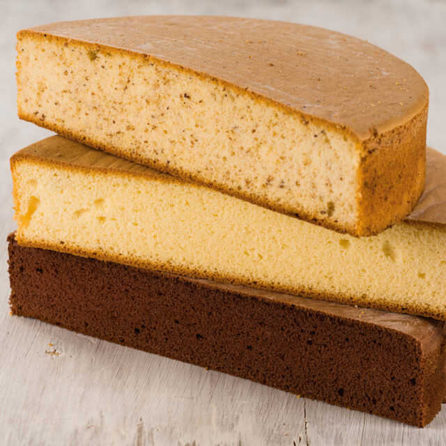 Drei unterschiedliche Kuchenteige mit Phoenix Biskuit