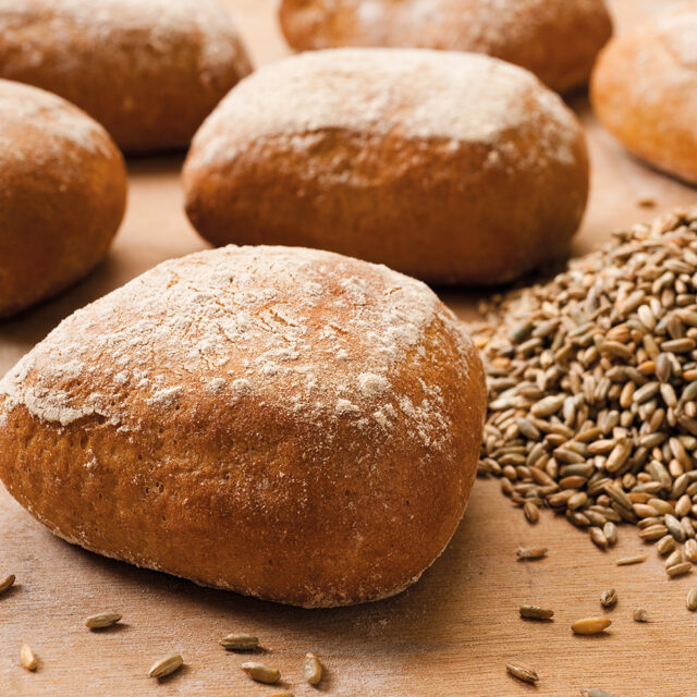 Mehrere Brötchen mit Phoenix Rustikal