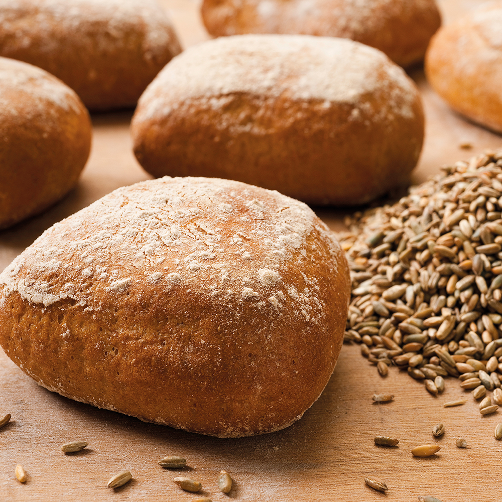 Mehrere Brötchen mit Phoenix Rustikal