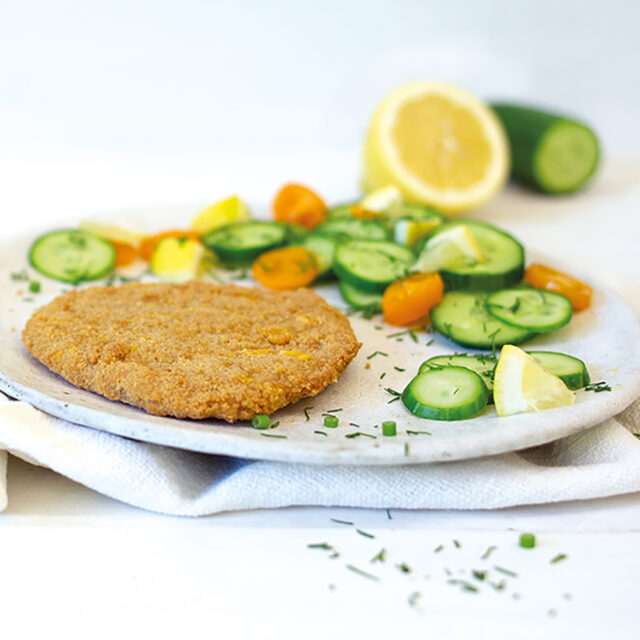 Vitatex Schnitzel mit Gemüse als Beilage